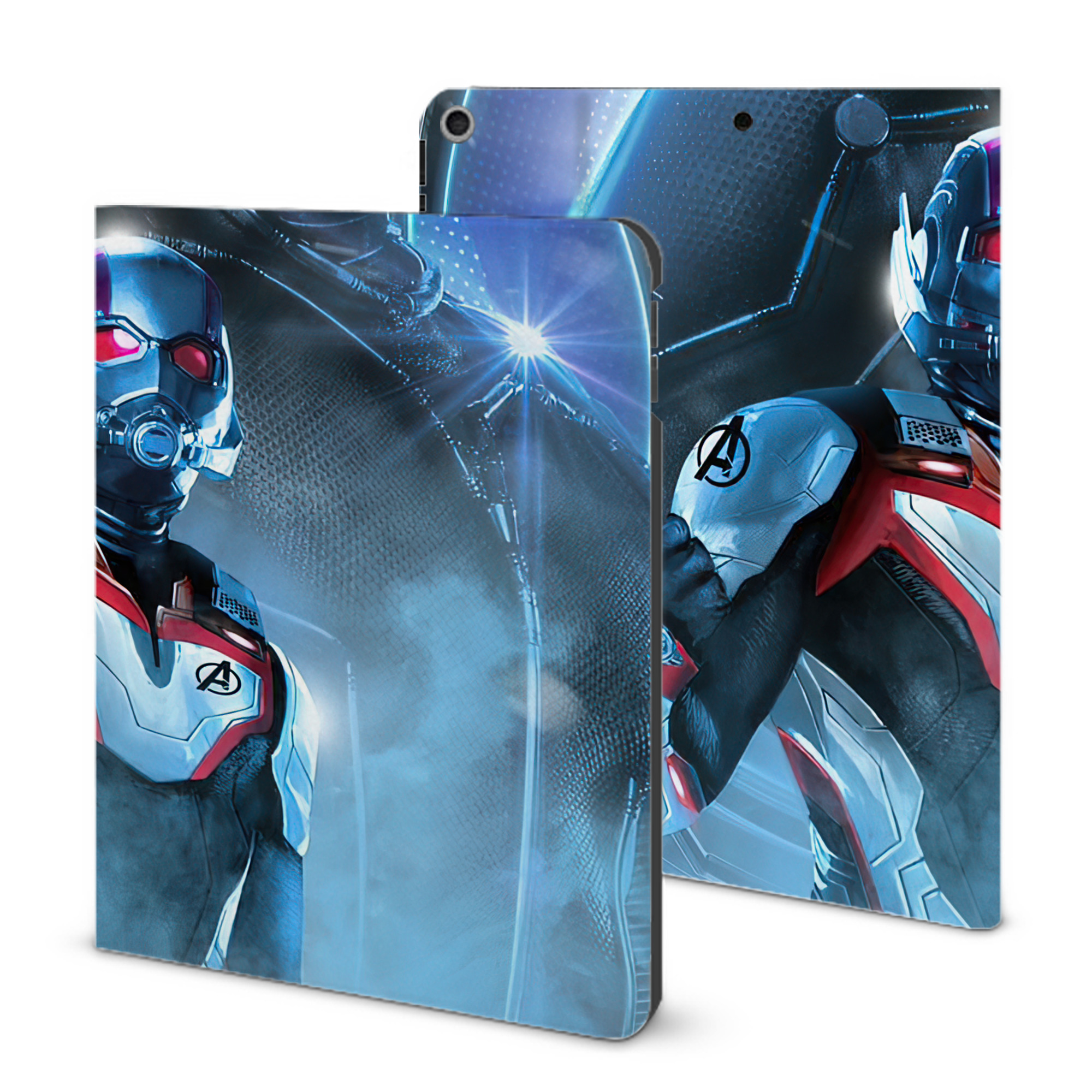 （画像用） アベンジャーズ The Avengers IPad ケース ブック型 PUレザー TPU 耐衝撃 軽量 薄型 ペン収納なし 全面保護 IPad 各モデル対応